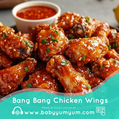 Looking for a wing recipe with a kick? 🌶️ Try our Bang Bang Chicken Wings – crispy, saucy, and so irresistible! Perfect for game day or a casual family dinner, and there’s even a kid-friendly version! 🍗 Click the link to spice up your next meal!   Get the recipe here: https://zurl.co/9BQK   #BabyYumYum #BYY #BangBangWings #GameDaySnacks #FamilyRecipes"