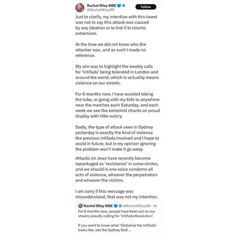 Tweet by Rachel Riley.