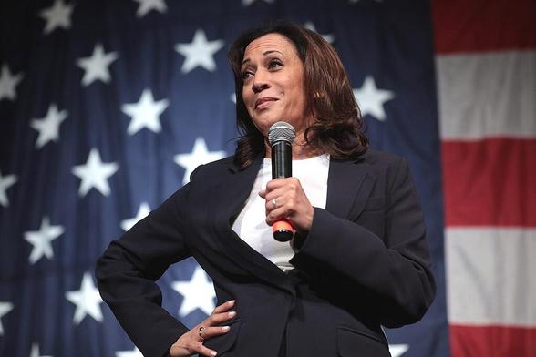 Photo portrait de Kamala Harris, candidate démocrate à l'élection présidentielle américaine