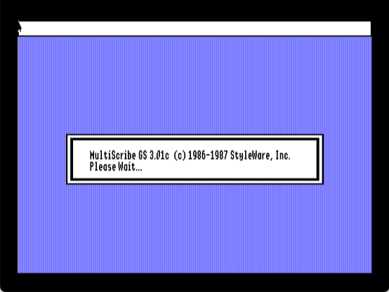 loading screenshot from "MultiScribe"