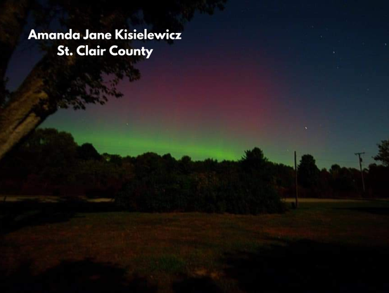Northern lights in St. Clair County