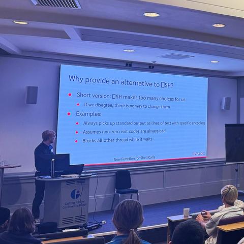 Peter Mikkelsen presenting at Dyalog '24