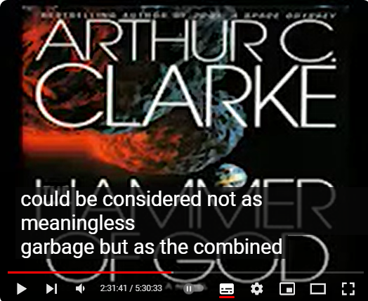 The Hammer of God is a science fiction novel by Arthur C. Clarke originally published in 1993. Set in the year 2109, it deals with the discovery of an asteroid to be on course to collide with Earth and depicts the mission for deflecting the asteroid by using fusion thermal rockets. Wikipedia
Originally published: 1993
Author: Arthur C. Clarke
Followed by: The Trigger
Cover artist: Peter Mennim
Pages: 226 pp