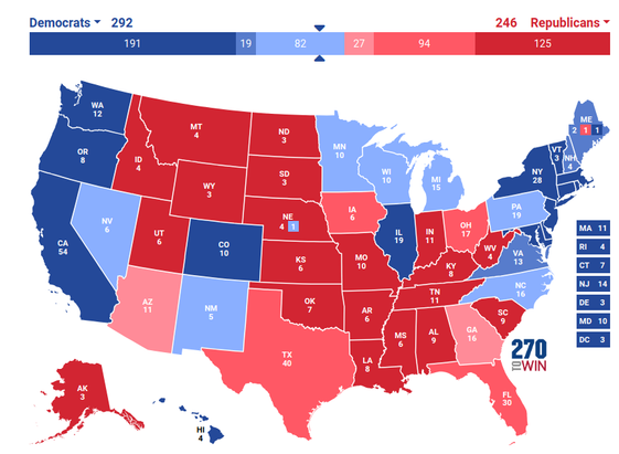 One of the possible outcomes in the US electorate elections 2024. 