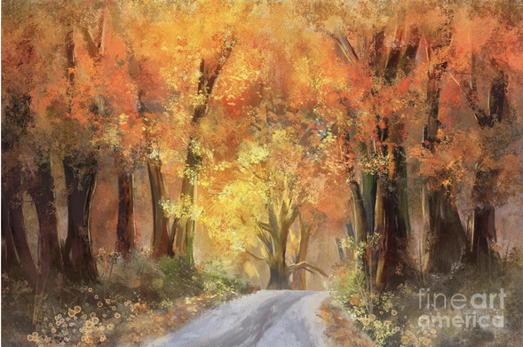 The magic of a sunny drive through the countryside on an autumn afternoon is hard to match. As the clouds roll over the fields and forests, covering and revealing the brilliance of the leaves, we almost gasp at the colors around every corner.

"Autumn's Fire" is a brighter, slightly more colorful version of an old favorite which is also available in my portfolio here (Autumn's Glow). As a photographer, one of the things we wait and wait for is the perfect alignment of lighting and background and subject. A scene such as this can look very different from minute to minute based on where those clouds are located. That's why I decided to punch this image up a little bit from the previous version, to give it just a bit more light and color.

I love autumn!!!

https://lois-bryan.pixels.com/featured/autumns-fire-lois-bryan.html