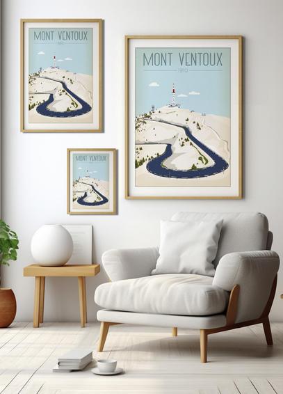 POSTER | MONT VENTOUX | MADE IN FRANCE
https://designbymathieu.com/produit/mont-ventoux/

#MontVentoux #CyclingChallenge #EpicClimb #ProvenceAdventure #CyclingArt #HomeDecor #PosterDesign #UniquePosters #GiftIdeas #WallArt