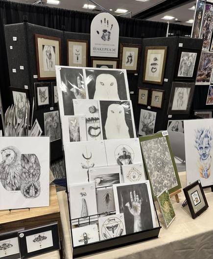 My booth in the DragonCon Art Show