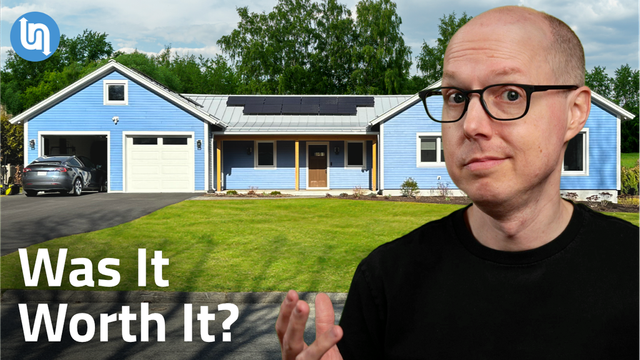 Matt Ferrell gesturing at his Net Zero Home