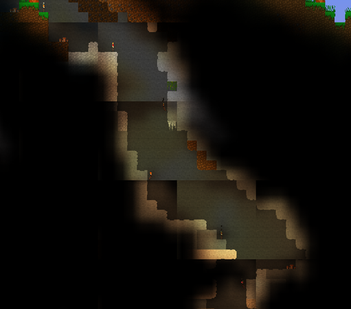Discontinuities and inconsistencies are quite prevalent in 8x8 regions of block lighting.