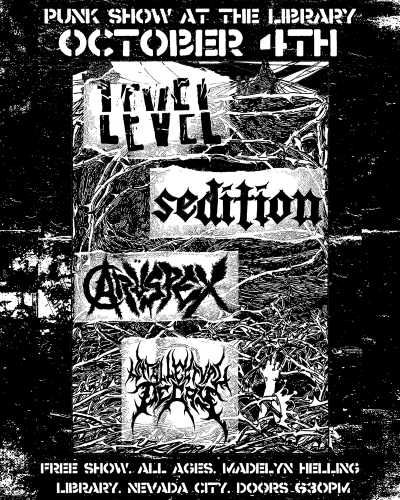 The weekend kicks off on Friday, Oct. 4, with a punk rock show headlined by Chico-based bands LEVEL and Sedition. Supporting them are local favorites Arüspex and Intellectual Decay, promising a night of raw, unapologetic punk sound.