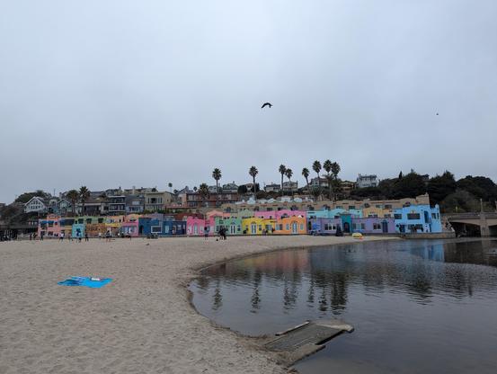 The original condos. The bottom row gets flooded every winter. See if you can spot the one that's being rebuilt after the ocean ran through it last winter