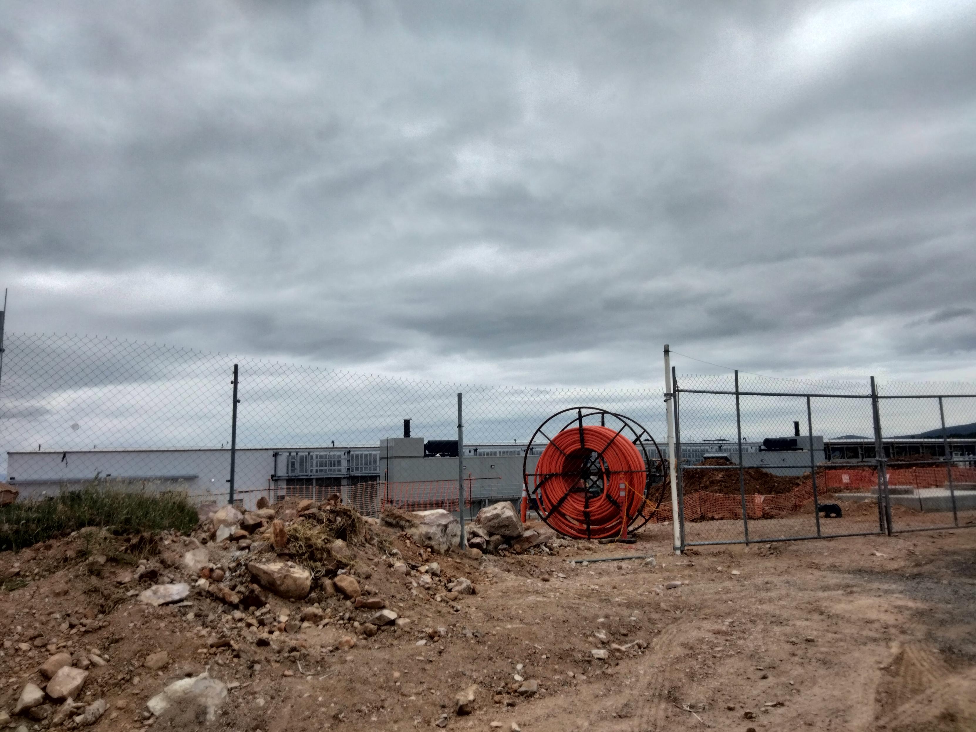 Microsoft data centre in construction.