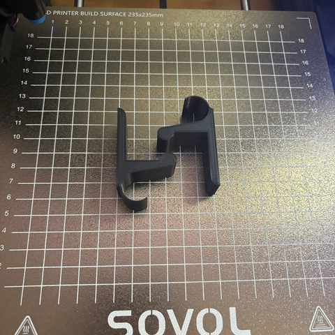 The two supports as printed