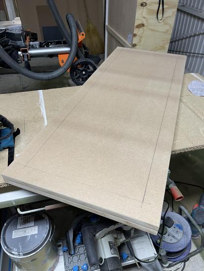 Rounded edges of doors with guidelines drawn in pencil visible clearly! 