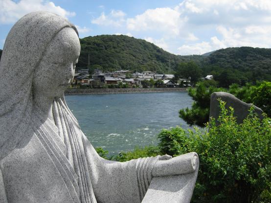 Statue of Murasaki Shikibu at Uji (the last 10 chapters of The Tale of Genji) are set in Uji.