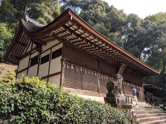 Ujigami-jinja. The shrine's building is one of the oldest pieces of extant shrine architecture in Japan.