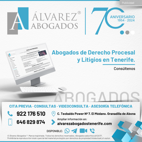 Abogados de Derecho Procesal y Litigios en Tenerife. Alvarez Abogados Tenerife, nos apasiona el Derecho Procesal y los Litigios desde 1954. Desde siempre hemos sido abogados de juzgado, aunque también utilizamos la vía extrajudicial para dar solución al asunto. Una vez agotada dicha vía, acudimos a la judicial. Consúltenos.
https://alvarezabogadostenerife.com/areas-derecho/derecho-procesal/

#alvarezabogados #tenerifelegal #abogadostenerife #procesal #litigios #juzgados #justicia #derecho #abogados #Tenerife

