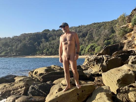 Naked at the beach