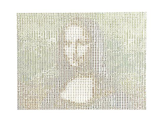 Mona Lisa as color ASCII art