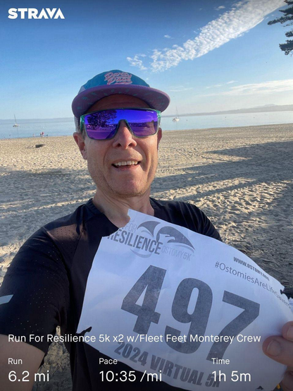 Me at the beach after running 10k