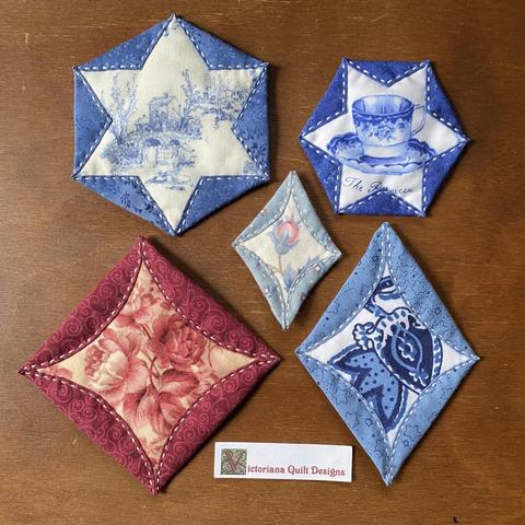 Five ‘framed’ fabrics elements. 