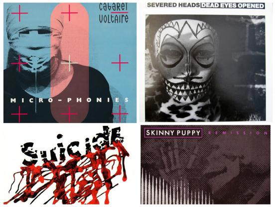 Explore these electronic sounds from Cabaret Voltaire - Severed Heads - Skinny Puppy - and Suicide