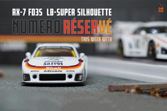 Mazda RX-7 FD3S, LB-Super Silhouette, Numero Réservé livery by iNNO64 in 1:64 scale on AREA 164