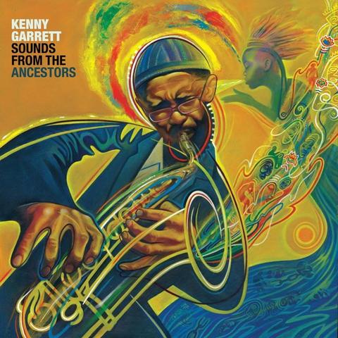 An image of the cover of the record album 'Sounds from the Ancestors' by Kenny Garrett