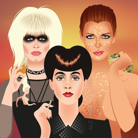Ilustración digital de la película Blade Runner, dibujada por Alejandro Mogollo