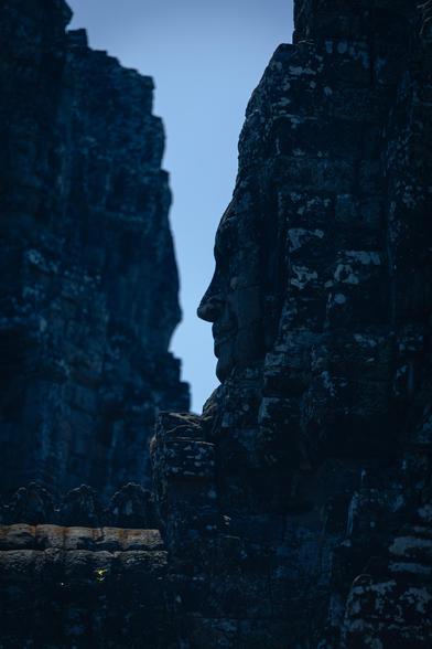 While exploring Bayon at Angkor Wat, I was trying to find some silhouettes of the faces and came across this 'matching' shot. Love making these discoveries with my camera!