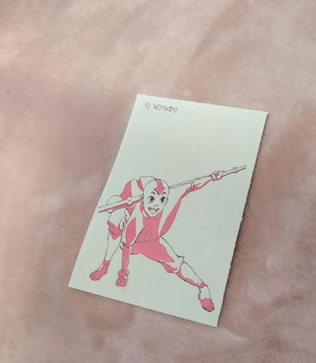 Inktober Day 10: Nomadic
Aang - Avatar: The Last Airbender

inked and shaded in pink