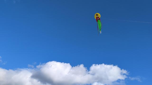 Chang.E kite above Middleton Moor, Derbyshire.