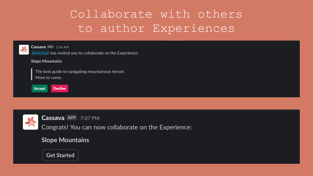 Collaborate with others.