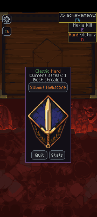 Classic Hard Current streak: 1 Best streak: 1