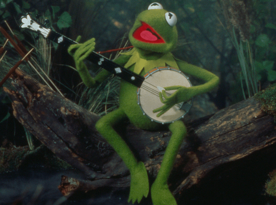 Kermit playing banjo