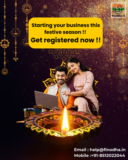 Finodha.in 🎉 Start your business this festive season with the perfect beginning! 💼✨