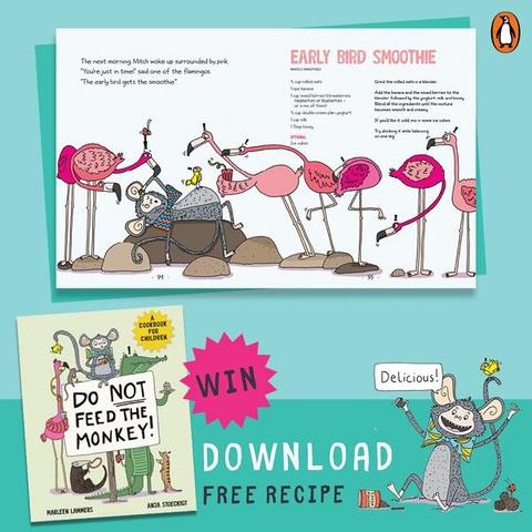 🍌🥤 WIN a DO NOT FEED THE MONKEY! cookbook with 49 fun recipes! Get creative with your child in the kitchen & prepare the Early Bird Smoothie! 1️⃣ Choose a recipe 2️⃣ Cook together 👩🍳 3️⃣ Snap a pic 📸 4️⃣ Share & tag us! #CookWithBYY Enter by 7 Nov 👉 Download here https://zurl.co/ZMGq #BabyYumYum #BYY #WinBig #FamilyCooking