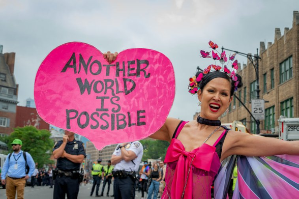 Queer liberation march in New York June 2024