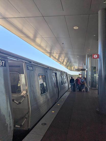 Métro de Washington en station de Dulles airport.