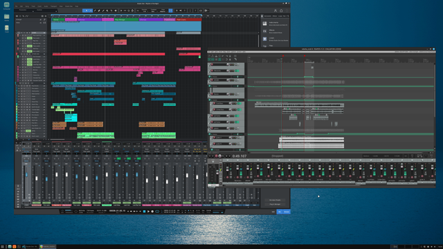 Presonus Studio One demo and Reaper side by side