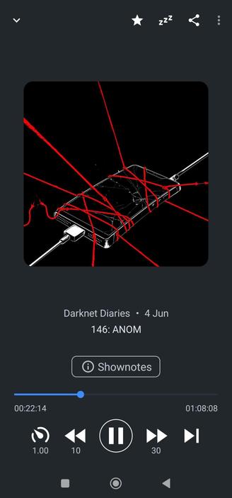 Podcast link displayed in Antenna Pod 📶 my  podcast client