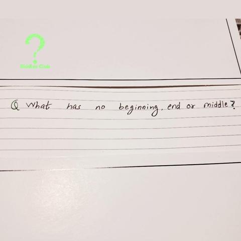 CHALLENGE YOUR MIND

lets see you can guess it

Riddle: "What has no beginning, end and middle"
Hint: "It twists and turns, flowing endlessly, yet never stays in one place."

#puzzle#riddle #clue #challenge