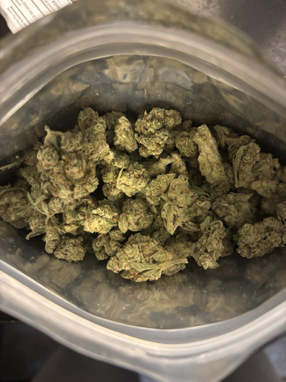 Bag full of legal Marijuana 