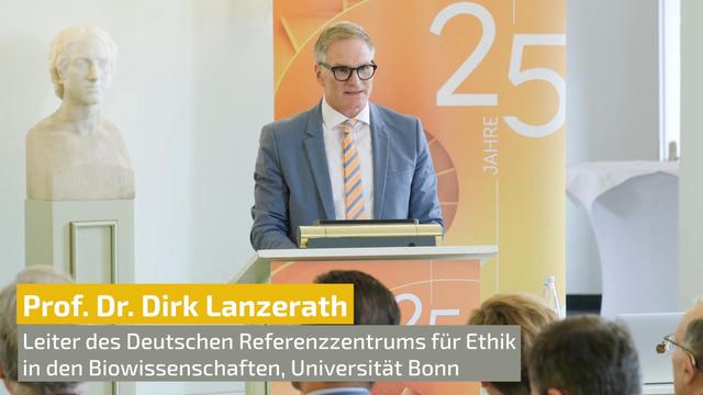 Bild mit Prof. Dirk Lanzerath beim Symposium „Die Wiederentdeckung der Bioethik“ (c) LENTFER FILMPRODUKTION