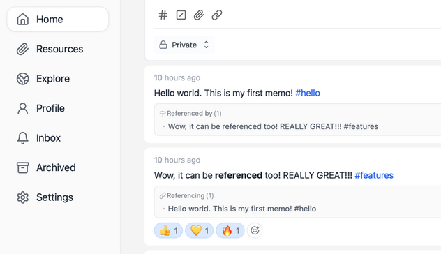 Hey fediverse are you looking for open source note / memo app with markdown support? Check this out and self host it