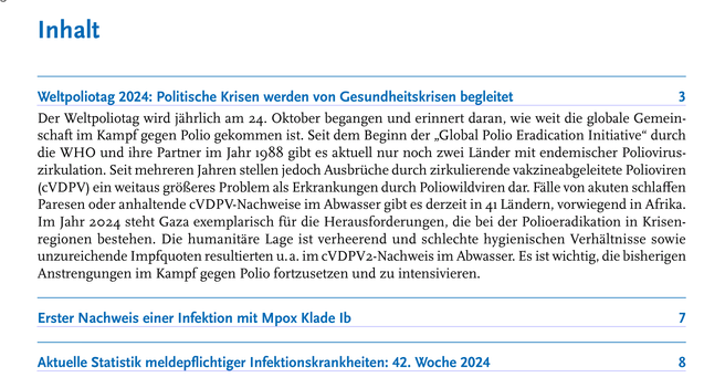 EpidemiologischesBulletin_2024_43_Inhaltsverzeichnis