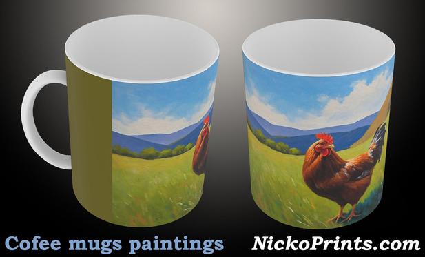 Chicken cofee mug