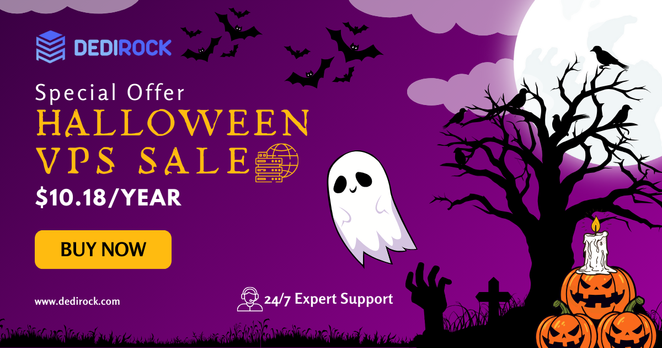 Halloween VPS Sale For Only $10.18 USD/Year!!!