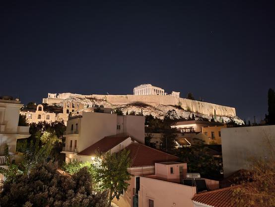 Acropolos of Athens, at night