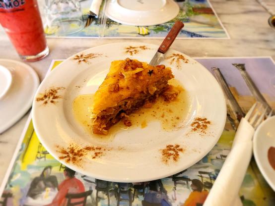 Plate with Baklava